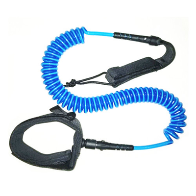 An toàn Felxible Blue cuộn dây xích SUP với dây đeo / băng vải