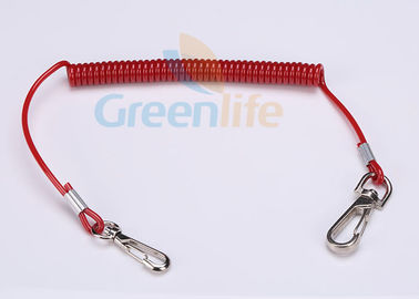 Công cụ cuộn dây màu đỏ có thể kéo dài với clip xoay Người lưu giữ tùy chỉnh