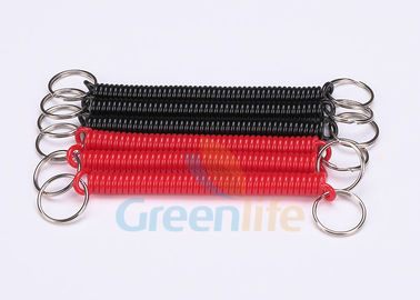Dây buộc khóa 2,5mm được cuộn dây màu đỏ / đen có thể thu vào bằng dây nylon