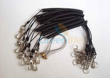 Công cụ điện cuộn dây giữ dây cáp thép đen với móc treo / vòng dây