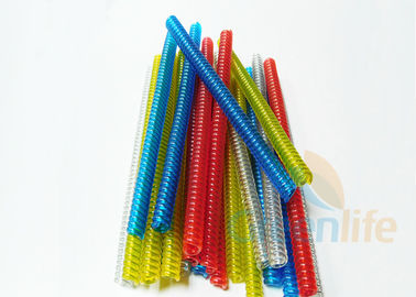 Chiều dài tùy chỉnh cuộn dây nhựa trong suốt màu đỏ xanh màu xanh lá cây màu vàng